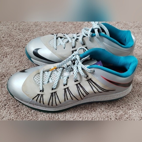 Air Max LeBron 10 Low 'Tropical Teal Platinum' - Picture 1 of 9